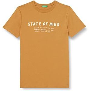 United Colors of Benetton T-shirt met korte mouwen voor jongens, camel 3g7, S