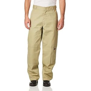 Dickies Losse pasvorm werkbroek met dubbele knie voor heren, Kaki, 30W / 30L