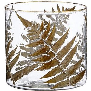 Homemania Vaas Leaf, decoratief, veelkleurig, glas, 20 x 20 x 20 cm