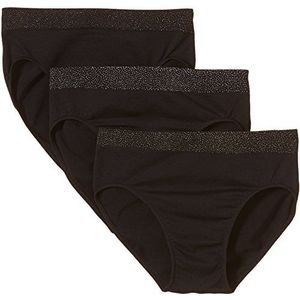 Belly cloud Dames Seamless Slip met glitterband, 3-pack