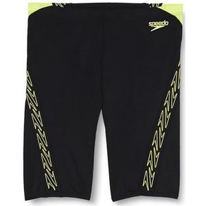 Speedo - Hyperboom Splice - Zwembroek - Zwart/Citroen Motregen - Chloorbestendig