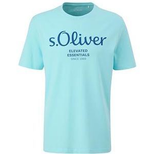 s.Oliver t-shirt heren, Turquoise 60d1, M