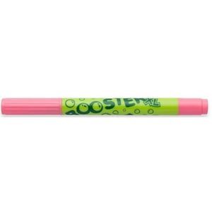 JOLLY Booster XL, 12 pennen, roze, navulbare en niet-giftige viltstiften, voor peuters vanaf 3 jaar, wasbare inkt, punten verwisselbaar, punt onbreekbaar, geschikt voor beginners