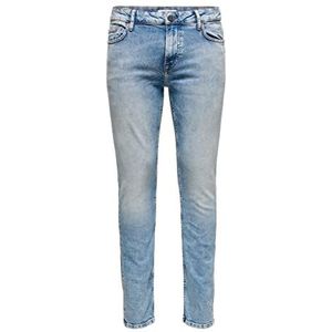 Only & Sons Heren Jeans, Blauwe Denim, 32W x 32L