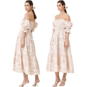 NOTHING FITS BUT Haru-jurk van superzacht katoen-mousseline voor dames, babyroze, M