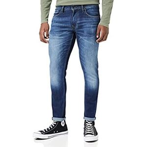 Pepe Jeans Finsbury T-shirt voor heren, Blauw (Denim-dn8), 34W / 34L