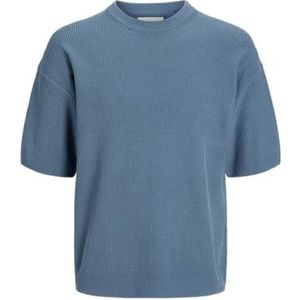 JACK & JONES Heren Jprcckaleb Knit Crew Neck Ss, Coronet Blue, S