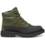 Geox Jongens J Shaylax Boy enkellaars, dark green black, 40 EU