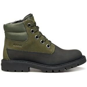 Geox Jongens J Shaylax Boy enkellaars, dark green black, 40 EU