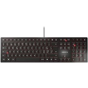 CHERRY KC 6000 SLIM toetsenbord USB Zwitsers Zwart