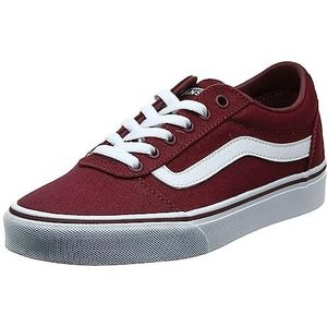 Vans Ward Suede Sneakers voor meisjes, Rood Canvas Burgundy Olq, 39 EU