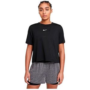 Nike Dames W Nkct Df Advtg Top Ss, zwart/wit, CV4811-010, mt. L