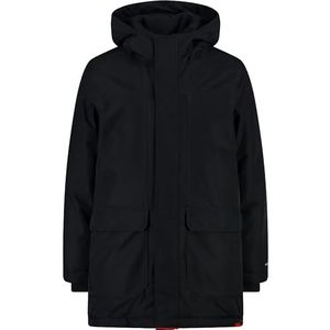 CMP Lange kinderjas met vaste capuchon, lange kinderjas met vaste capuchon, uniseks, voor kinderen en jongeren