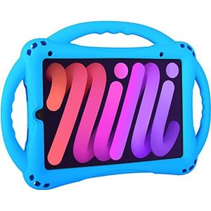 TopEsct Kids Case voor iPad Mini 6e Generatie Case Heavy Duty Shockproof Cover Kindveilige Beschermende kinderen Cover met Drie Handvat Stand voor 8.3 inch iPad Mini 6 (Blauw)