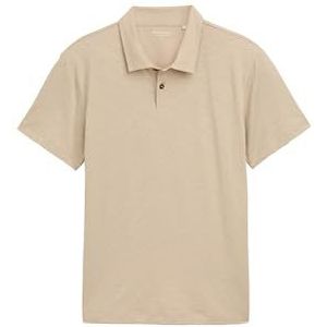 TOM TAILOR Poloshirt voor heren, 11032 - Cashew Beige, XL