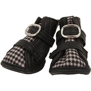 Puppia PAMD-SH068 Houndstooth schoenen, XL, zwart