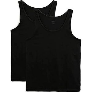 Koton Heren Katoen 2-Pack Basic Tanktop, Wit (Ww1), L