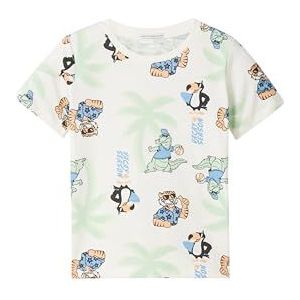 TOM TAILOR T-shirt voor jongens, 35319 - Multicolor Vacation Friends, 104/110 cm