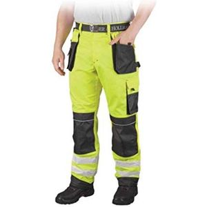 Leber&Hollman LH-FMNX-T_YSB46 Beschermende broek, geel-grijs-zwart, 46 maten