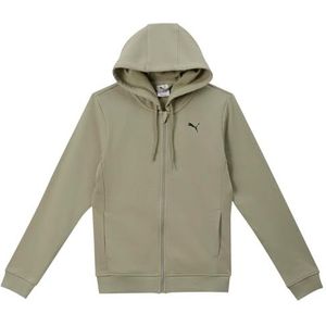 PUMA - TAD ESSENTIAL - Sweatvest - Kaki/Zwart