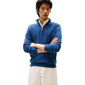 Tommy Hilfiger Herentrui met ritssluiting Essential Cotton Mock halve rits