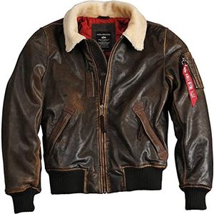 ALPHA INDUSTRIES Injector III Leather voor heren - bruin - X-Large