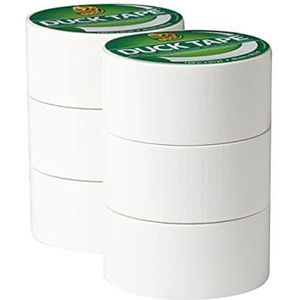 Duck Tape Effen kleuren Wit 48mm X 18.2m, Pack van 6
