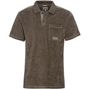 camel active Heren 409960/1P58 T-shirt, kaki, M, kaki, M