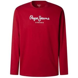 Pepe Jeans - PM5010135 - T-shirt - Rood - Lange Mouwen - Casual - Katoen