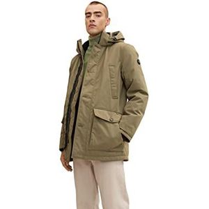 TOM TAILOR Uomini Artic Parka 1032495, 10415 - Dusty Olive Green, L