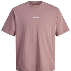 Jack & Jones - Jcocover Script Back Tee - T-shirt - Grape Shake - Korte Mouwen