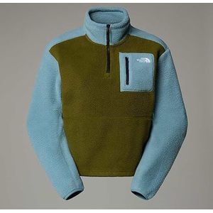 The North Face - Yumiori 1/4 Zip - Trui - Forest Olive/Shallow Bl - Lichtgewicht Materiaal