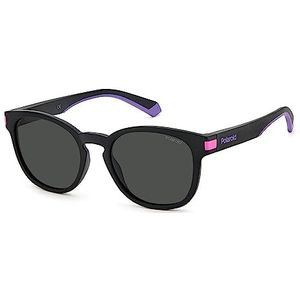 Polaroid zonnebril volwassenen, Zwart en roze mat, L