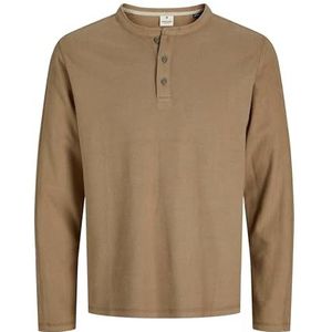 Jack & Jones - JPRBLUTYRELL - Shirt - Mokka - Lange Mouw