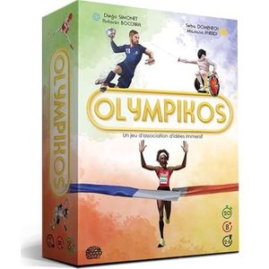 Blackrock Games OLYMPIKOS – gezelschapsspel – Franse versie – ideaal voor familie en vrienden – 8 jaar en ouder – sfeer en ideeënvereniging – ontdek Olympische sporten