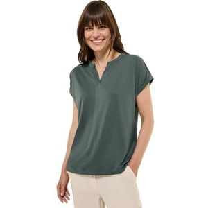 Cecil T-shirt voor dames, Dark Balmy Khaki, S
