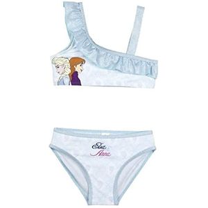 CERDÁ LIFE'S LITTLE MOMENTS Bikini voor meisjes, gemaakt van 85% en 15% elastaan, met voering 100% polyester en figuren 2, officiële licentie-Disney, lichtblauw, normaal voor meisjes