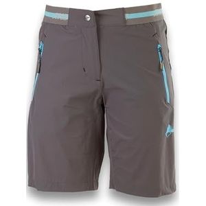 ANDE New Rose Bermuda voor dames, licht en ademend voor zomerse wandelingen, antraciet/atollblauw, 36 NL