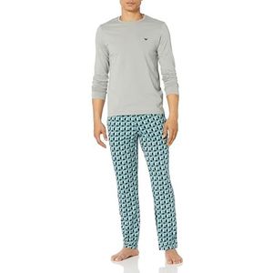 Emporio Armani Pajama Set van 2 stuks, patroon mix, Print Artic/Stone, S