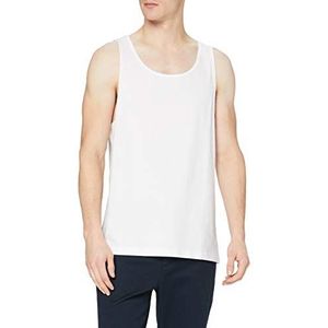 Urban Classics Heren Jersey Big Tank Tanktop, verkrijgbaar in vele verschillende kleuren, maten S tot XXL, wit, M