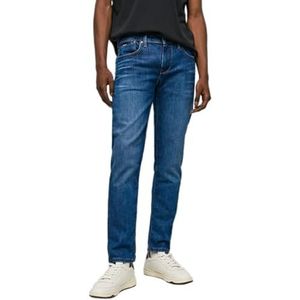 Pepe Jeans Hatch Jeans voor heren, slim fit, blauw (denim-vx3), 30W x 32L