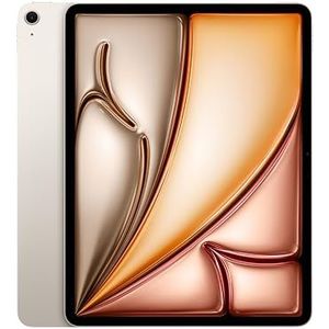Apple iPad Air 13-inch met M3 chip: Liquid Retina-display, 256 GB, 12 MP camera aan de voor- en achterkant, wifi 6E, gemaakt voor Apple Intelligence, Touch ID – Sterrenlicht