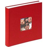 walther design fotoalbum rood 30 x 30 cm met omslaguitsparing, Fun FA-208-R