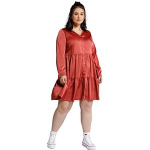 Studio Untold Dames knoopsluiting, oudroze jurk