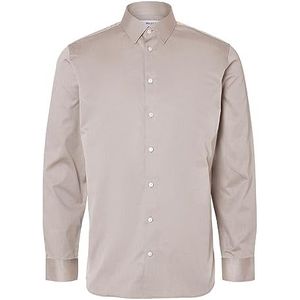 SELECTED HOMME Herenhemd met lange mouwen, slimfit, Pure kasjmier, L