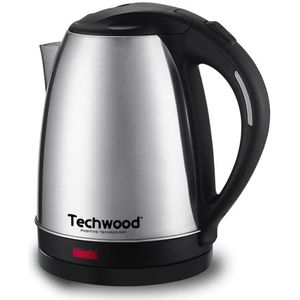 Techwood Waterkoker, roestvrij staal, 1,8 l, draadloos, vermogen 1500 W