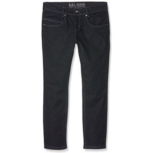 Gol Elegante jeans voor jongens, extra brede jeansbroek, blauw (donkerblauw 1), 164 cm