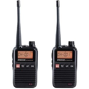 Dynascan R-10. Aktetas met 2 walkies