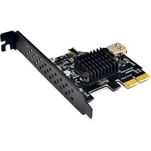 Cablecc USB 3.1 Voorpaneel Socket & USB 2.0 naar PCI-E Express Card Adapter voor Moederbord
