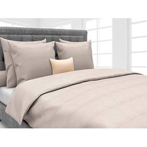 Heckett Lane David Duvet Cover, 100% Percal Cotton, Bleached Sand, 135 x 200 Cm, 1.0 Pieces